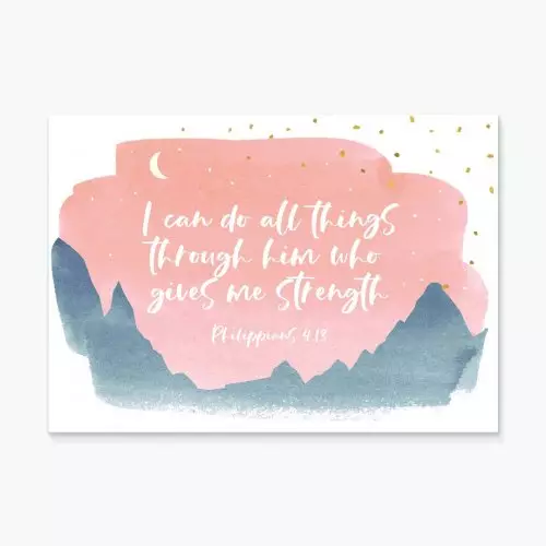 I Can Do All Things (Mountains) Greeting Card