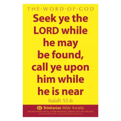 Large Scripture Poster - Is. 55.6