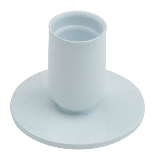 White Iron Candle Holder H 4.5 cm