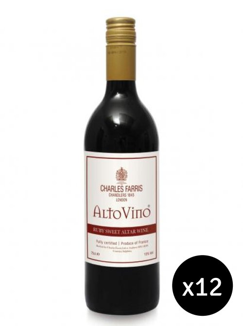 Pack of 12 Communion Wine - Ruby Red - Charles Farris