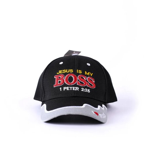 Jesus Is My Boss Black Cap