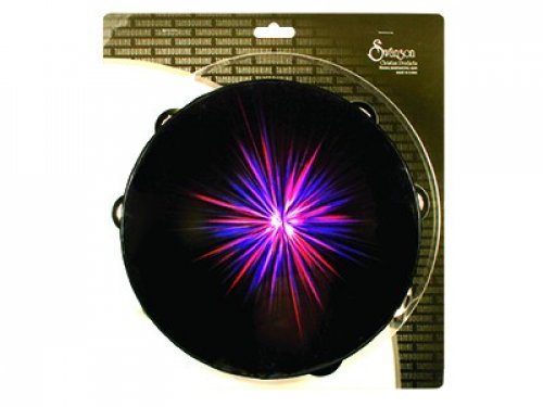Starburst Tambourine Purple 10"