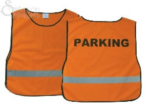 Orange Parking Safety Vest - XLarge