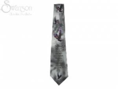 Isaiah 40:31 Eagles Grey Tie