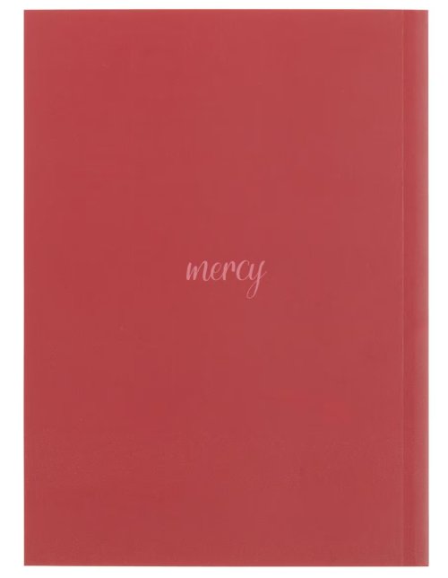 His Mercies Are New Every Morning Red Floral Medium Notebook - Lamentations 3:22–23