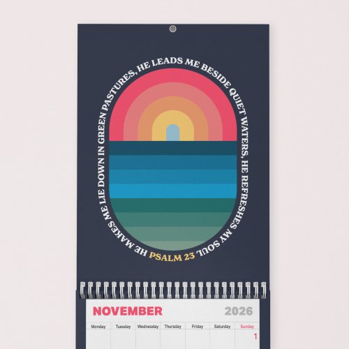The 2026 Calendar from The Christian Poster Company.