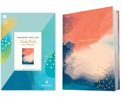 NLT Courage For Life Study Bible for Women, Filament Enabled (Hardcover, Red Letter)