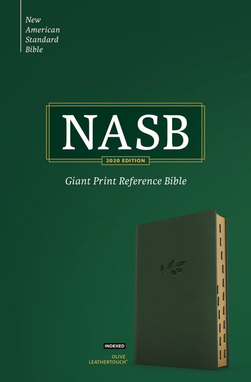 NASB Giant Print Reference Bible, Olive, Indexed