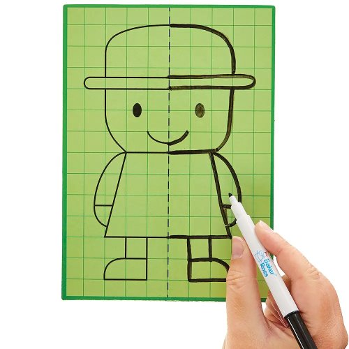 Lattice Symmetry Wipe Clean Drawing Boards (Pack of 10)