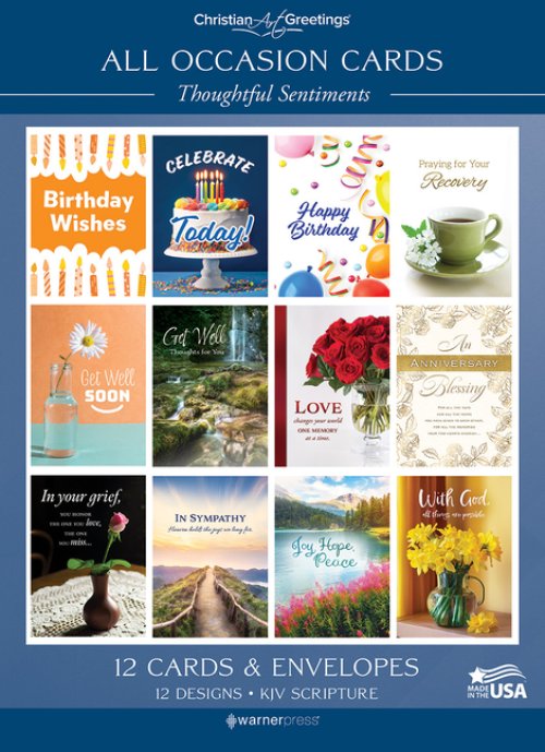 Thoughtful Sentiments All Occasion Boxed Cards (Pack of 12)