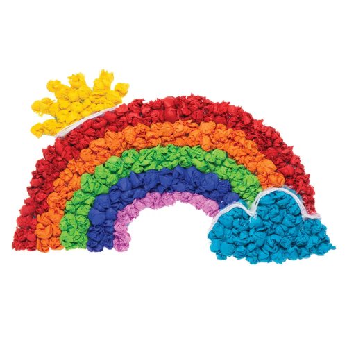 Rainbow Colours Tissue Paper Value Pack (Pack of 28)