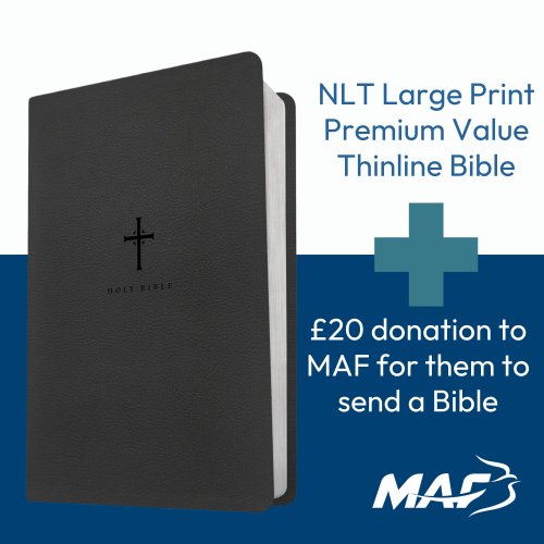 NLT Thinline and MAF Bible Donation