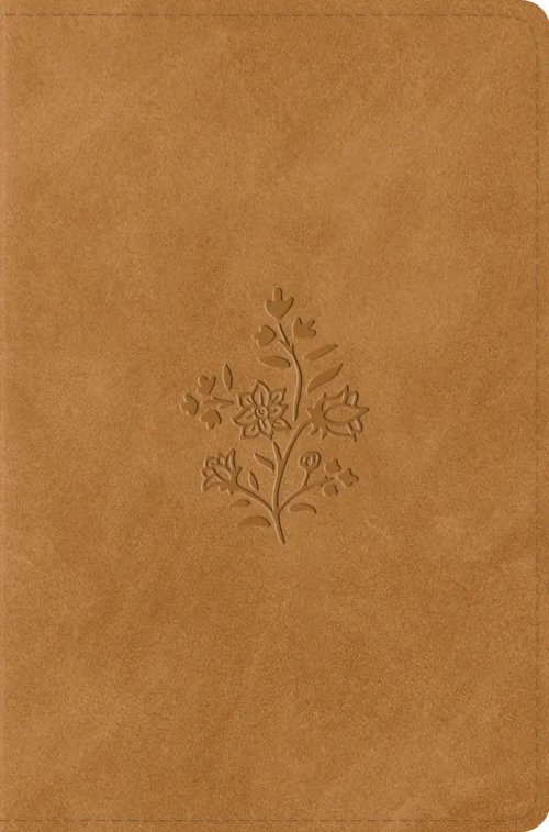ESV Compact Bible (TruTone, Nubuck Caramel, Wildflower Design)