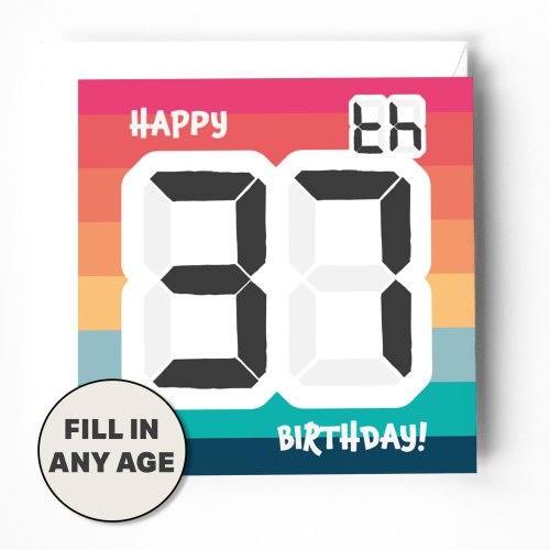 Insert any age birthday card. Bible verse inside.