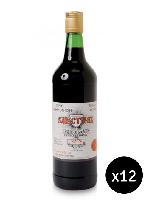Pack of 12 Communion Wine - Red - Sanctifex No.3