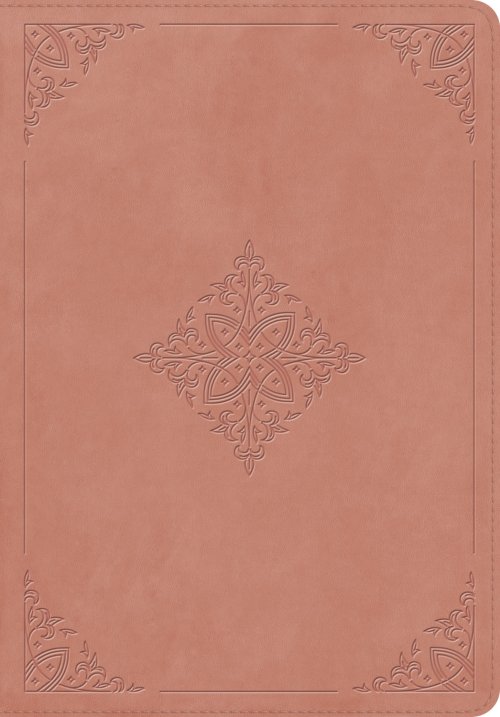 ESV Giant Print Bible (TruTone, Blush Rose, Fleur-de-lis Design)