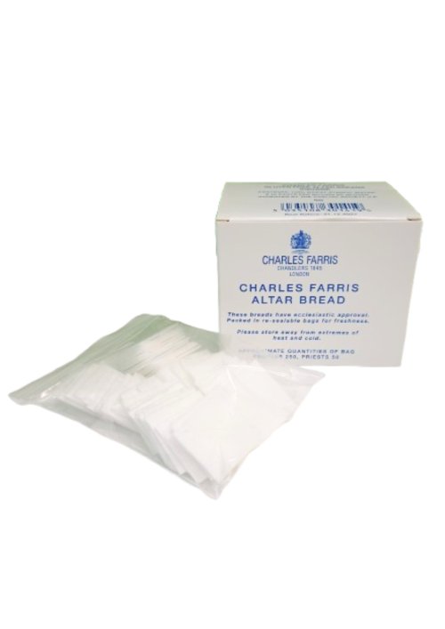 Pack of 50 Gluten Free Communion Wafers 1" x 1" People's Altar Bread - Square