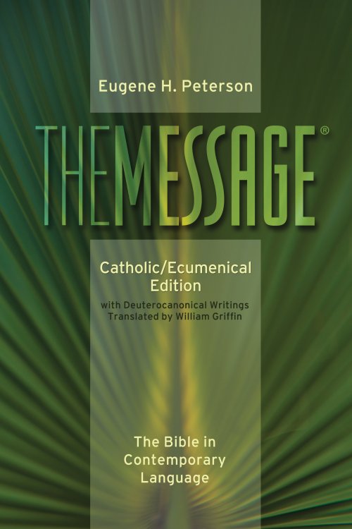 The Message Bible Catholic, Bible, Green, Paperback, Ecumenical, Deuteroncanonical Books