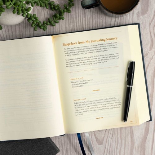 CSB Notetaking Bible, Revive Our Hearts Edition, Denim Cloth
