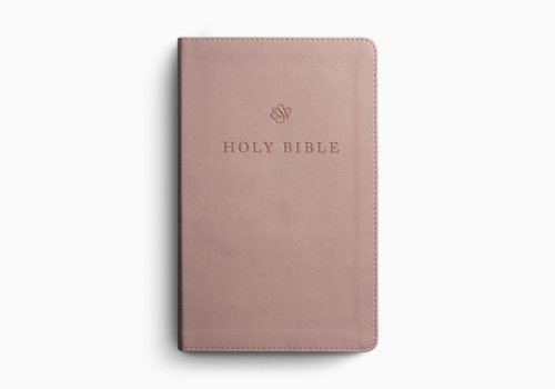 ESV Premium Church Bible, Large Print, Red Letter (TruTone, Blush Rose)