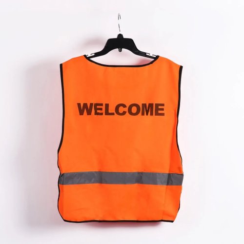 Orange Welcome Safety Vest - XLarge
