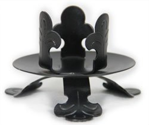 Marriage Candelabra Triple Tulip Sconce In Black
