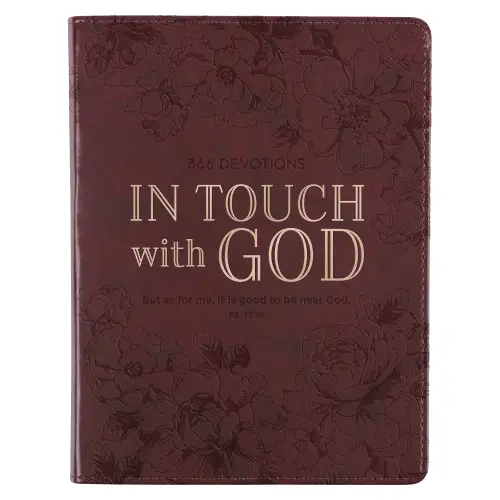 Devotional In Touch with God Faux Leather