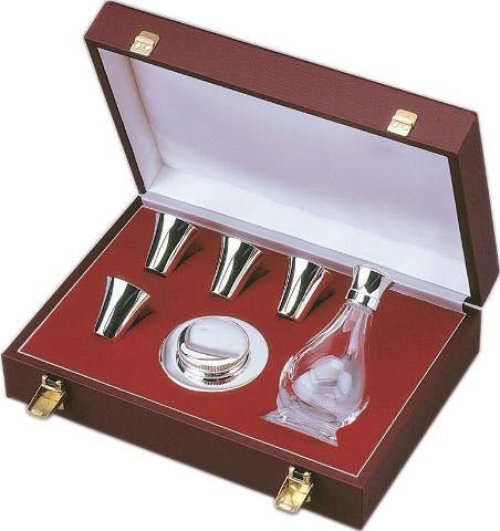 6 Piece Communion Set Sterling Silver With Case