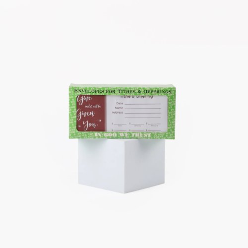 Offering Envelope Give Luke 6:38 Pack of 100