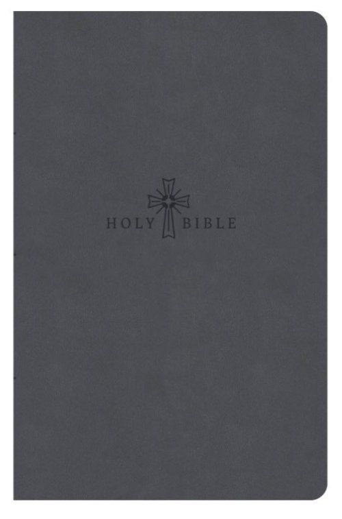 KJV Premium Gift Bible, Charcoal Leathertouch