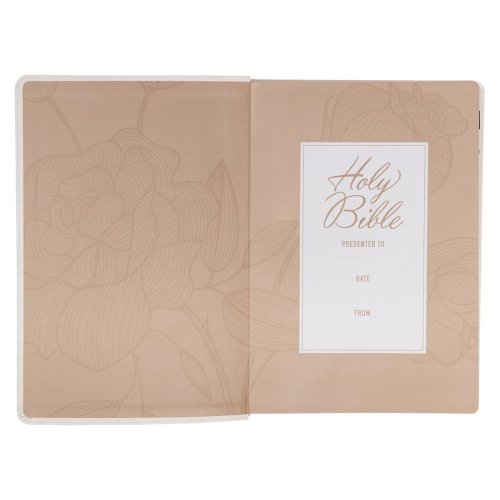 KJV Bible Super Giant Print Faux Leather, White