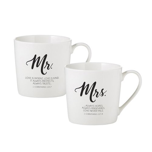 Mr & Mrs Cafe Mug Set