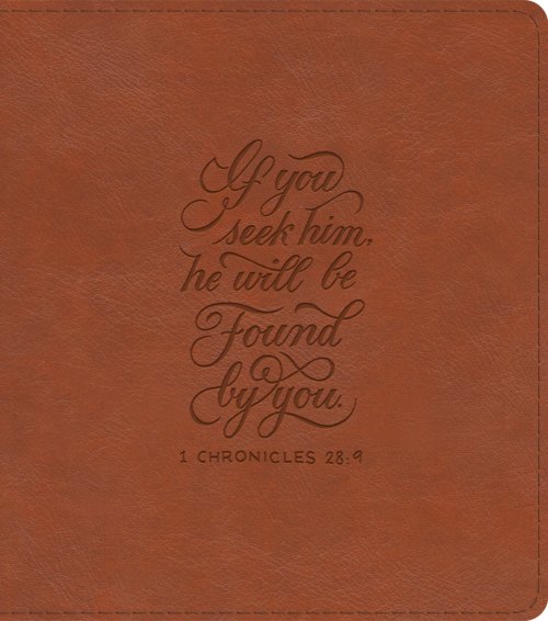 ESV Journaling Study Bible (TruTone, English Saddle, 1 Chronicles 28:9 Design)