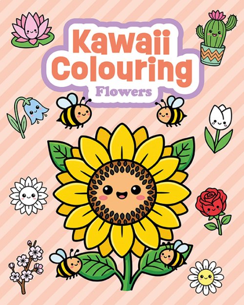 Kawaii Colouring: Flowers