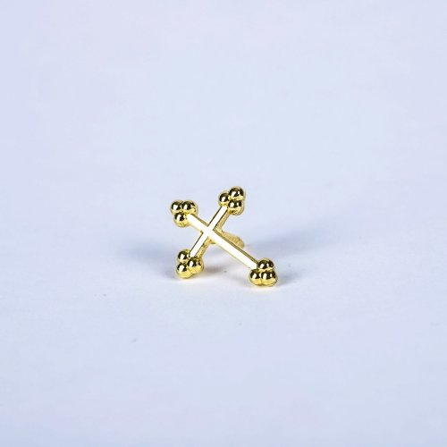 Lapel Pin Budded Cross Gold Pack of 6