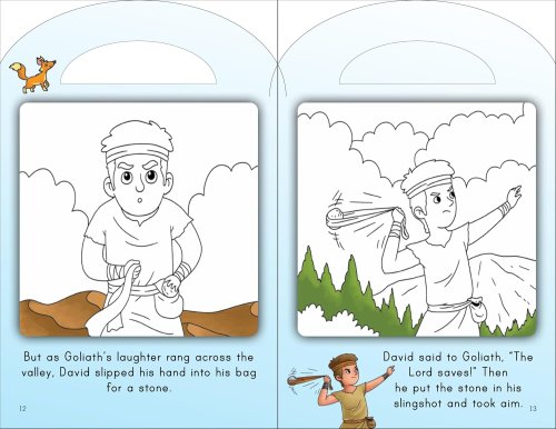 Stick and Colour Bible Stories: David and Goliath - With Colour Stickers!