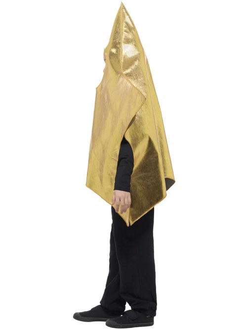 Shining Star Costume, Gold, Kids Nativity Fancy Dress Outfit, Star Tabard
