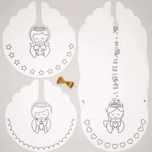 Angel Colour-In Cone Decorations (Pack of 10)