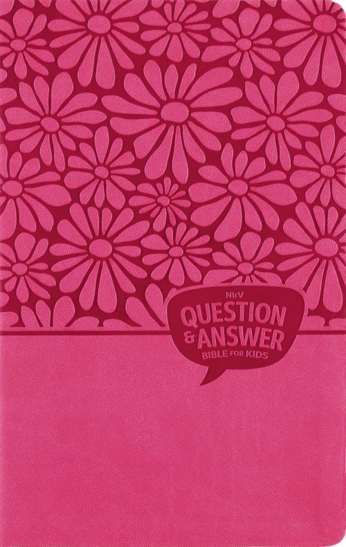 NIrV, Question and Answer Bible for Kids, Leathersoft, Pink, Comfort Print