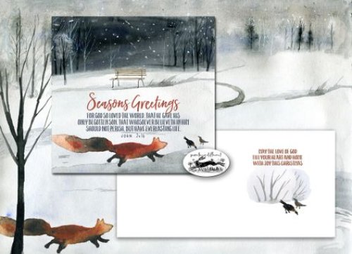 Seasons Greetings For God So Loved The World Christmas Card