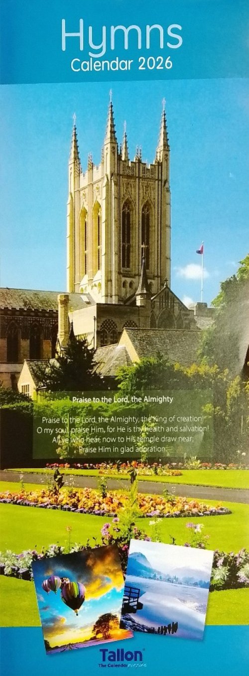 2026 Wall Calendar Hymns (Blue)