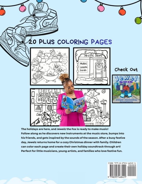 Jewel the Fox Christmas Coloring Book