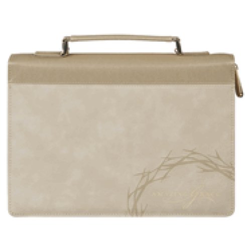 Bible Cover Fashion Taupe  Amazing Grace Isa. 53:5