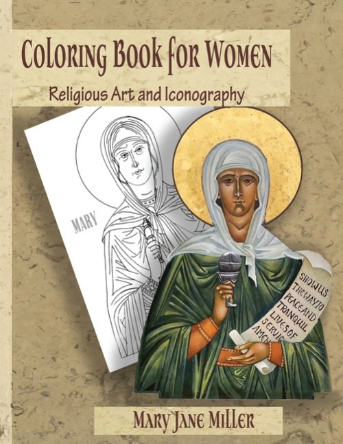 Coloring Book for Women: Religious Art and Iconography