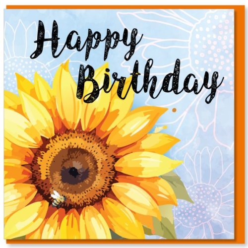 Sunflower Birthday Card