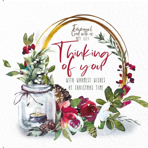 Thinking Of You With Warmest Wishes - Christmas Card