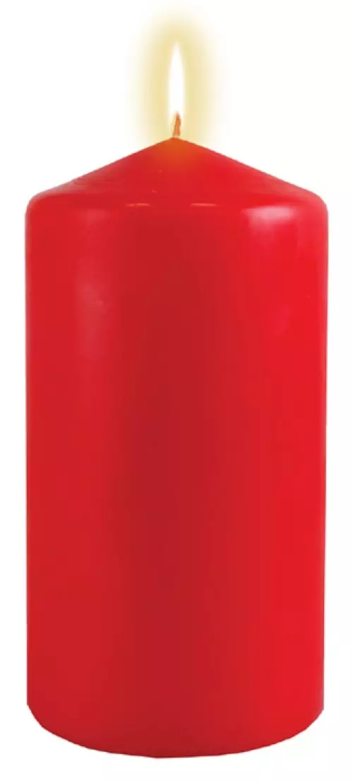 Red Pillar Candle 3 inch x 6 inch
