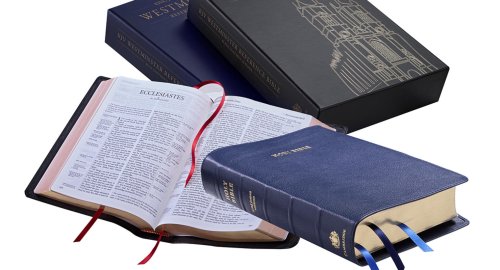 KJV Westminster Reference Bible, Black Goatskin Leather, KJ556:XE