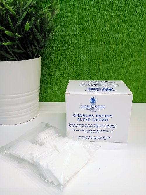 Pack of 50 Gluten Free Communion Wafers 1" x 1" People's Altar Bread - Square