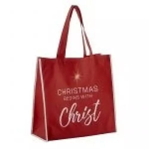 Christmas Begins with Christ Tote Bag